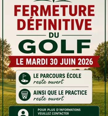 Fermeture définitive du golf