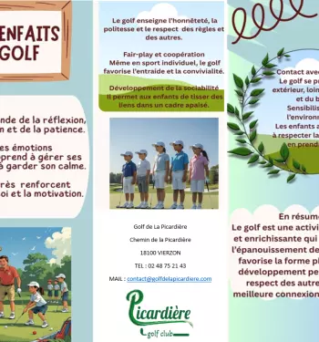 Rentrée de l'école de golf : tarifs